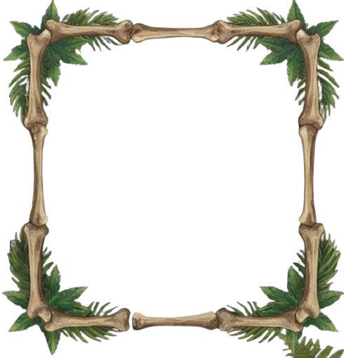 Marco decorativo de estilo prehistórico con textura de piedra envolviendo el reproductor de video